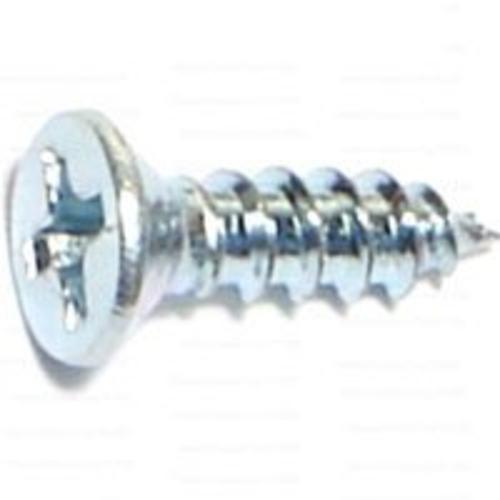 Midwest 21094 Phillips Flat Head Wood Screw, Zinc, 6 x 1/2"