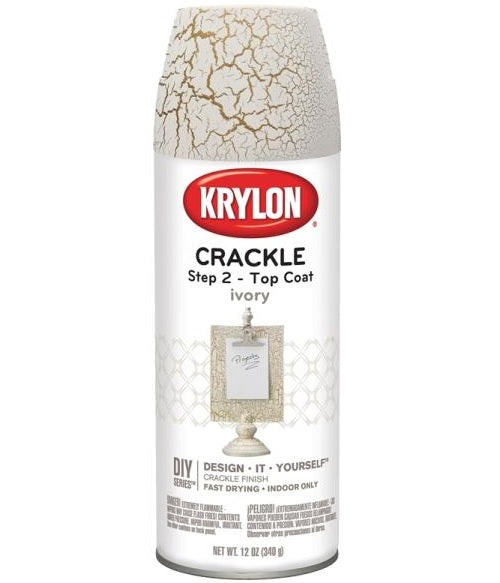 Krylon K08420007 Crackle Spray Top Coat, 12 Oz