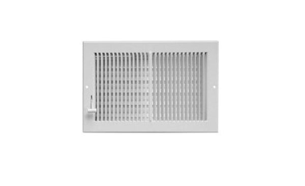 Imperial RG0309 Sidewall Multi-Shutter Register, 8" x 4", White