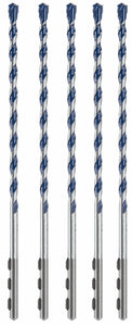 Bosch HCBG0405T BlueGranite Turbo Carbide Hammer Drill Bits, 5 Pieces
