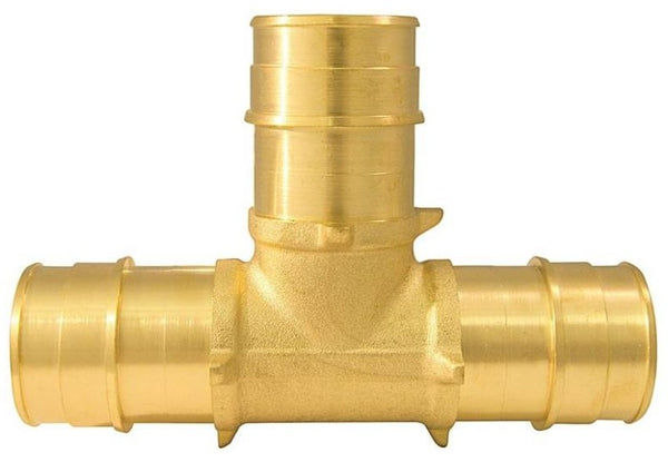 Apollo EPXT11 Pex Pipe Tee, Brass, 1"