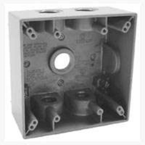 Bell 5337-0 Two Gang Outlets Weatherproof Box, Aluminum, 5-1/2"