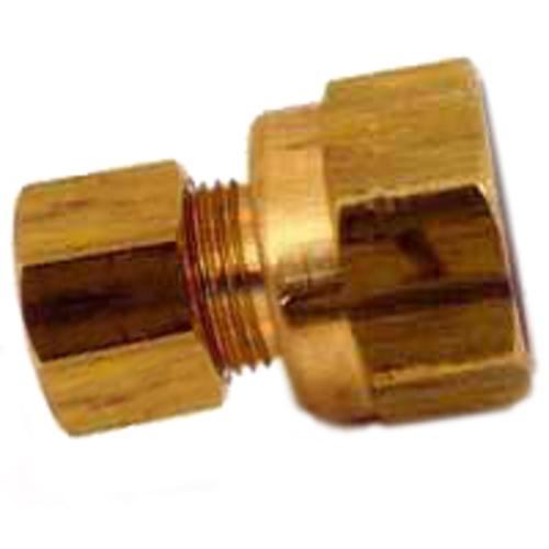 Anderson Metal 50066-1408 Brass Compression Connector, 7/8" x 1/2"