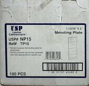 Usp Structural Connectors NP15 Plate Mending 2'' X 5'' 20 Gauge