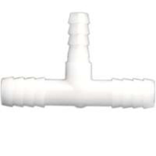 Anderson Metals 53725-0604 Hose Barb Tee Fitting 3/8" X 3/8" X 1/4"