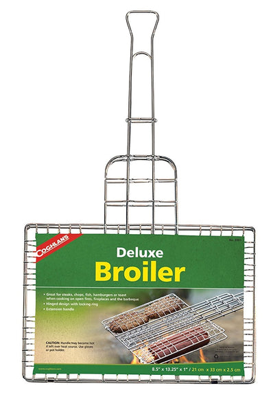 Coghlan's 8981 Deluxe Grill Broiler Basket, Chrome plated