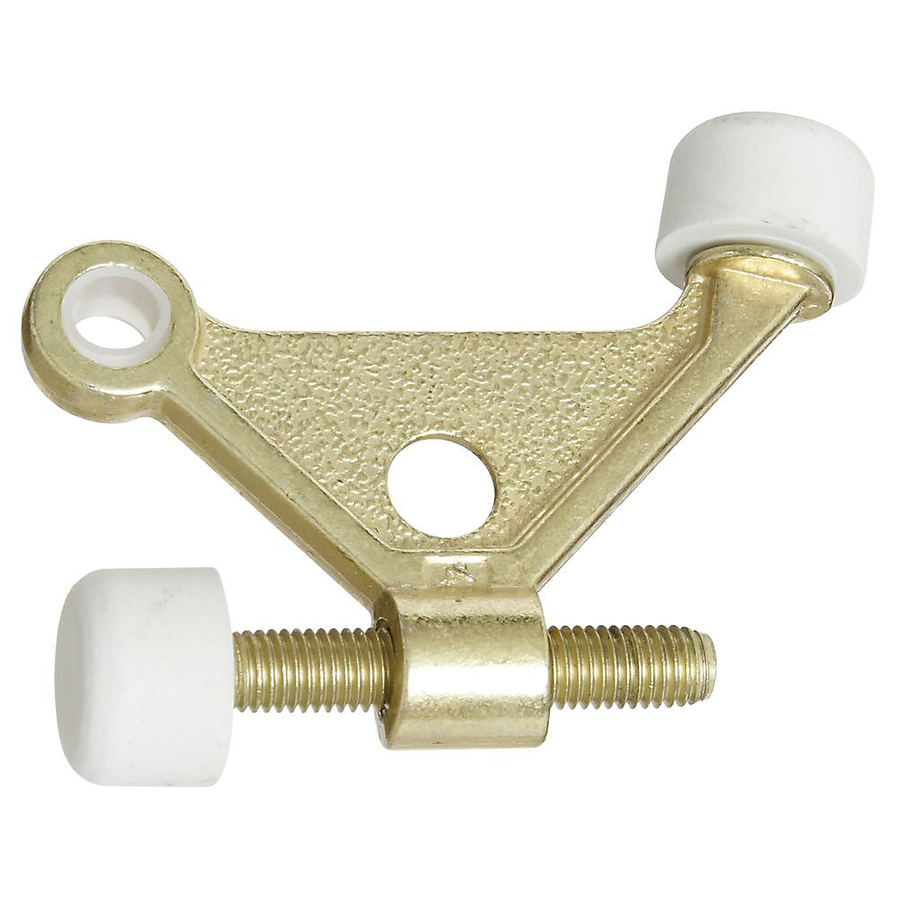 National Hardware N187-682 Adjustable Hinge Pin Door Stop, Brass
