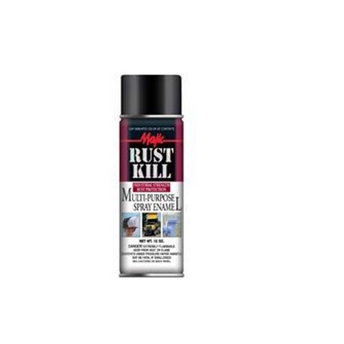 Majic 8-2022-8 Rust Kill Spray Enamel, 12 Oz, Black