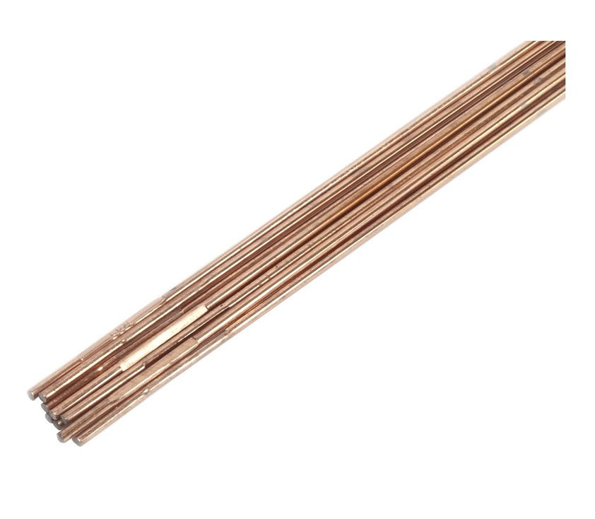 Forney 42326 Oxy-Acetylene Brazing Rod, Copper Coated, 18" L