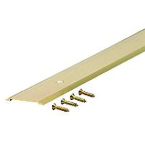 M-D Building 09563 Flat Top Threshold, 1-3/4" x 1/8" x 36", Brite Gold