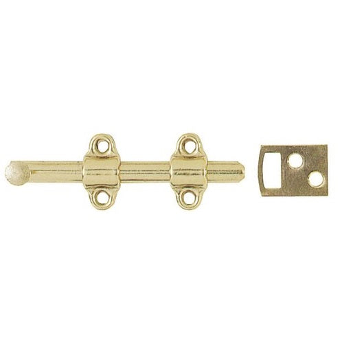 Stanley 763550 Stain Brass Surface Bolts, 4"