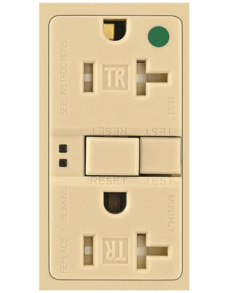 Cooper Wiring TWRSGF20V Self-Test Tamper and Weather Resistant GFCI, Duplex, 20/125 Amps/Volts