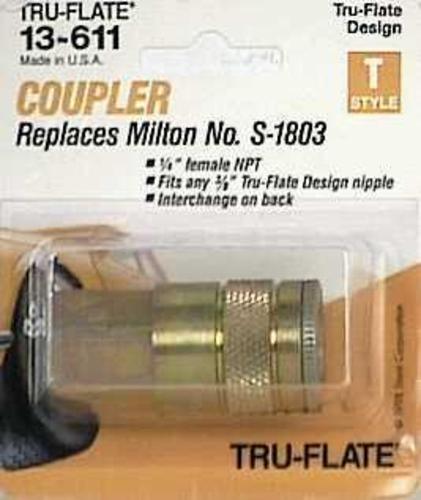 Tru-Flate 13611 Tru-Flat Coupler Body 1/4" Fpt