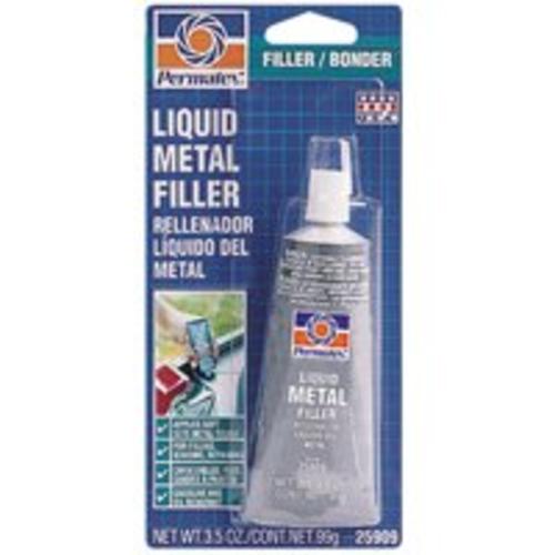 Permatex 25909 Liquid Metal Filter, 3.5 Oz Tube