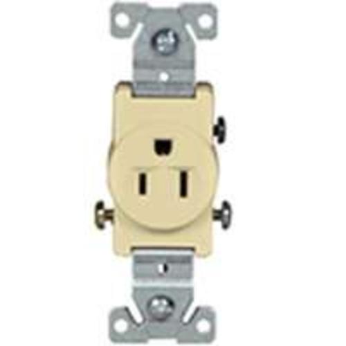 Cooper TR817V-BOX Commercial Grade Single Receptacles, 15A,  Ivory
