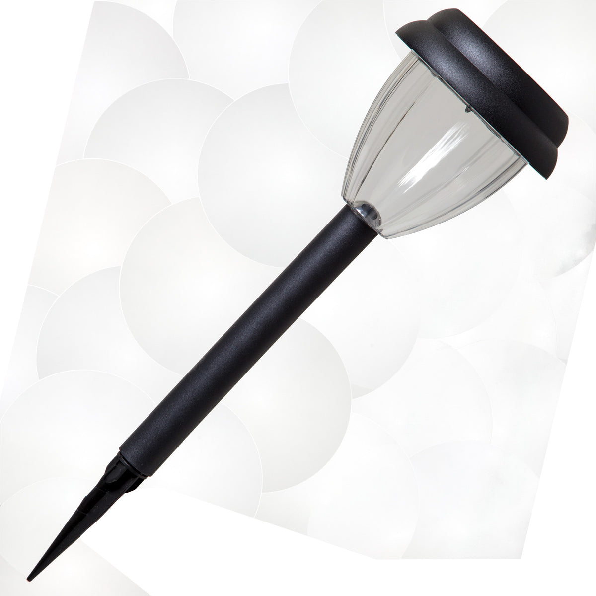Boston Harbor RS52P-R1-BK-8 Outdoor Solar Light, Black, 1 Lumen