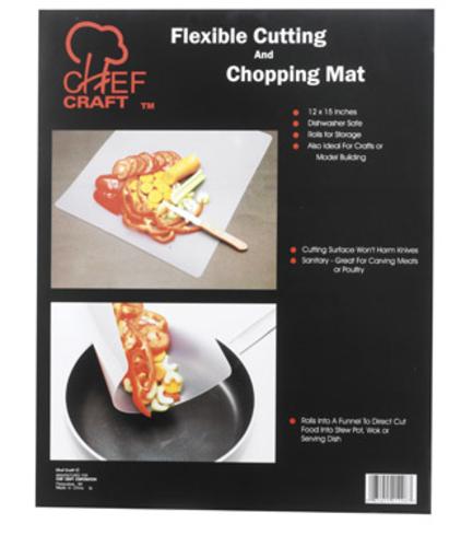 Chef Craft 21296 Flexible Cutting Board, 12" x 15", White