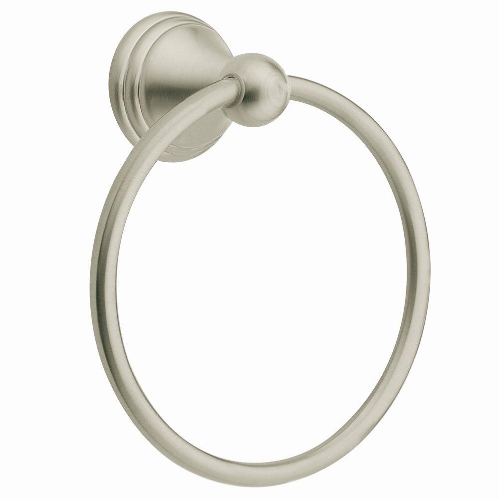 Moen DN8486BN Preston Towel Ring, Brushed Nickel