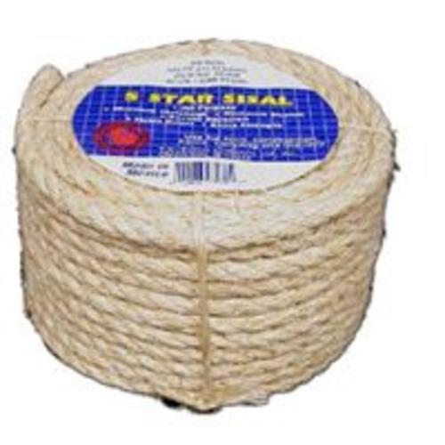 Tw Evans Cordage 23-205 Sisal Rope Coilette 1/4" X 50&#039;