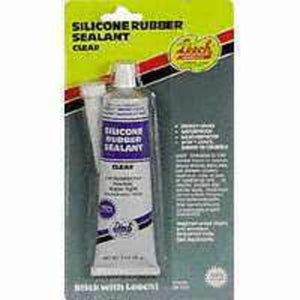 Leech SR-1501 Silicone Rubber Sealant, Clear, 3 Oz