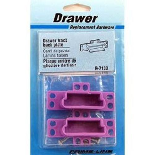 Prime Wire & Cable R 7133 Drawer Track Back Plate White