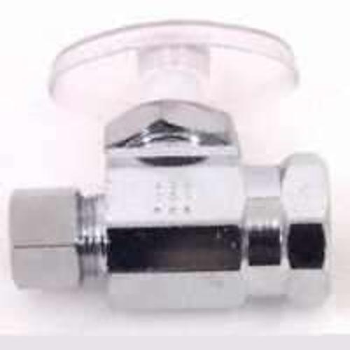 Plumb Pak PP20053LF Water Supply Straight Valve Chrome