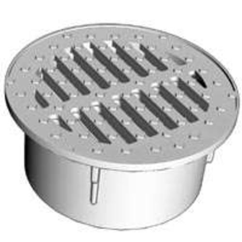 Hancor 0440SDSBR Brass Round Grate, 4"