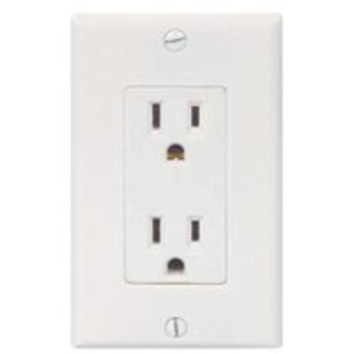 Cooper Wiring C1507W 3-Wire Duplex Receptacle, 15 Amp, 125 Volt, White