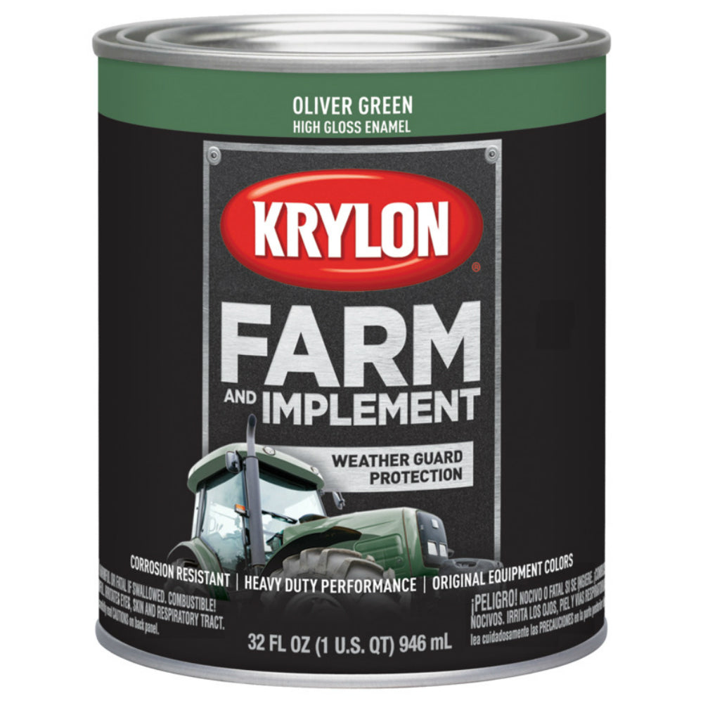 Krylon K02036000 Farm & Implement Paint, Oliver Green, 32 Oz