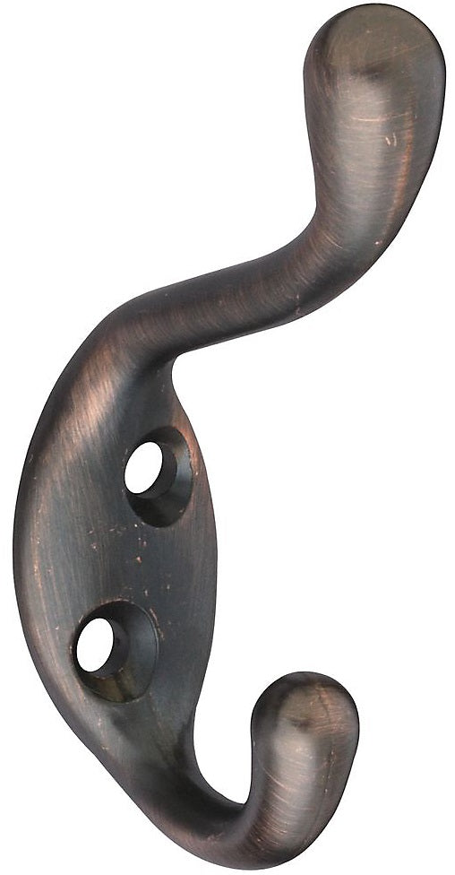 National Hardware N335-489 Heavy Duty Coat/Hat Hook, Zinc Die Cast, Antique Bronze