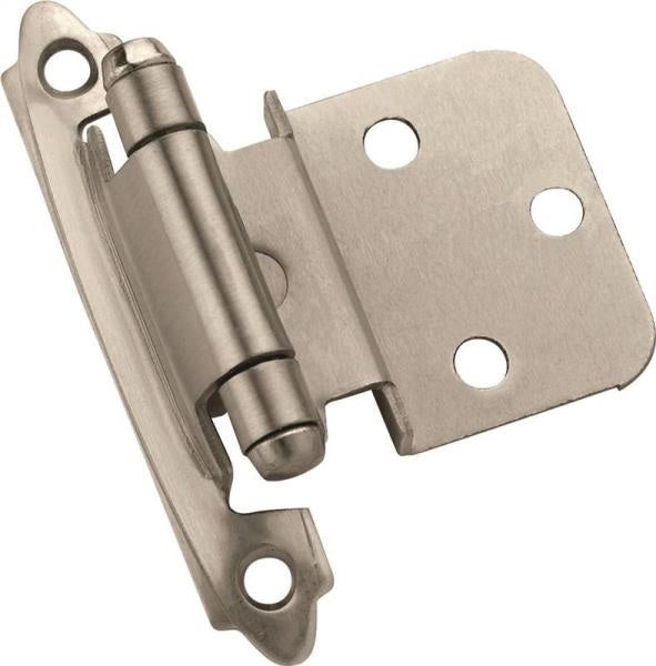 Amerock BPR3428G10 Self-Closing Cabinet Hinge, Satin Nickel