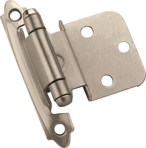 Amerock BPR3428G10 Self-Closing Cabinet Hinge, Satin Nickel