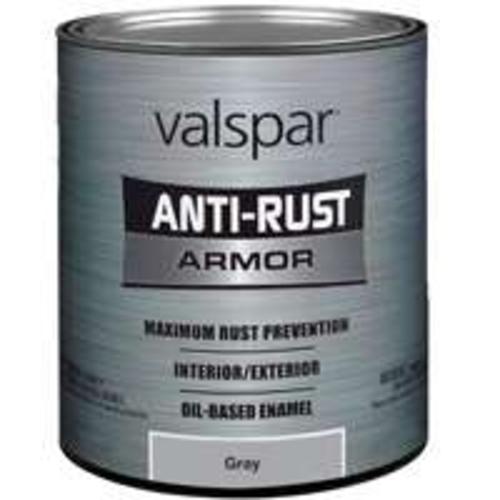 Valspar 044.0021834.005 Antirust Oil-Based Enamel, Quart, Gray