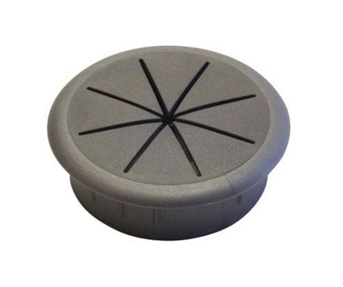 Jandorf 61620 Computer Grommet, Gray, 2-3/8"