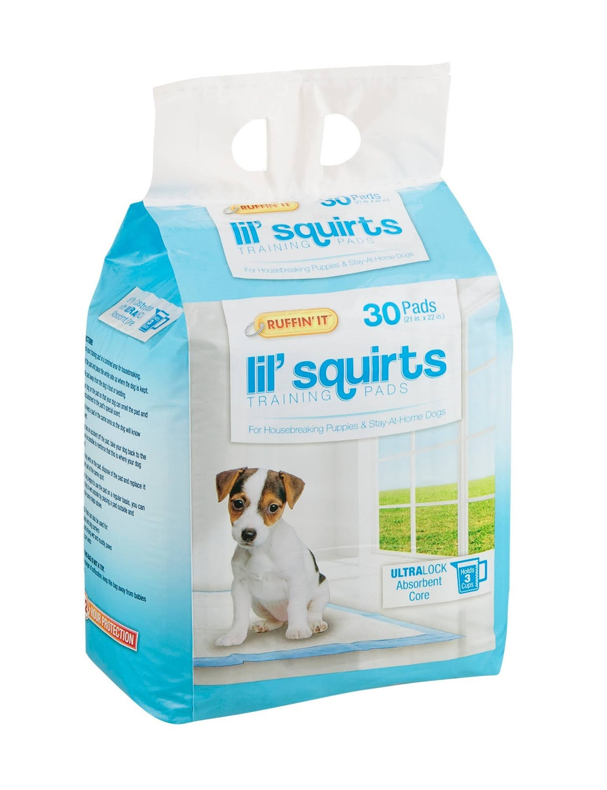 Ruffin' It 82030 Lil' Squirt Training Pads, 21" x 22", 30/Pack
