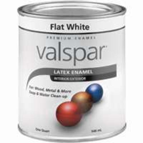 Valspar 65002 Acrylic Latex Paint, Quart, White