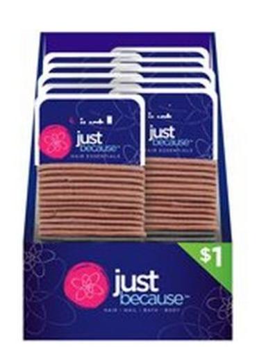 Just Because 9311 Hair Elastics, Assorted