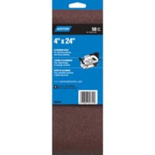 Norton 07660702235 Power Sanding Belts 4" x 24", Aluminum Oxide,2/ Pk
