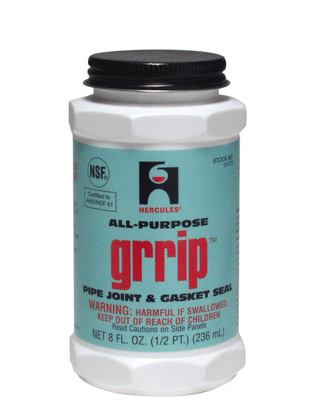 Hercules Grrip All-Purpose Pipe Joint & Gasket Sealant, 1/2 Pt, Black