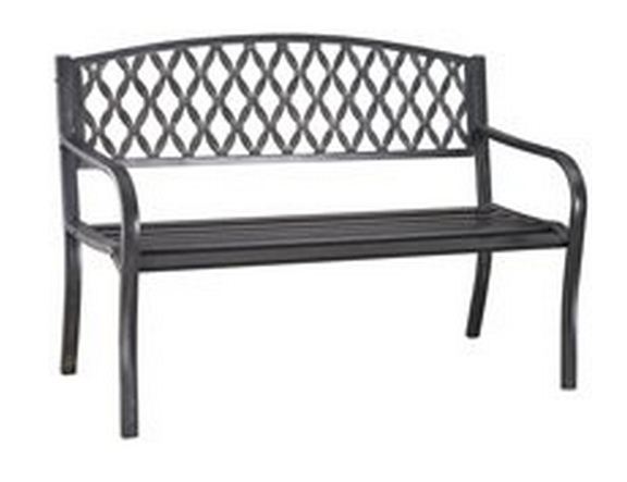 Soundbest D3819C Park Bench, Steel, Antique Bronze