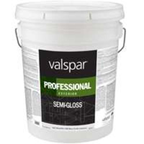 Valspar 045.0012900.008 Professional Exterior Latex S/g, White, 5 Gallon