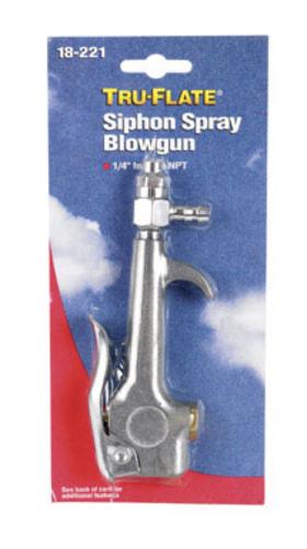 Tru-Flate 18221 Siphon Spray Blowgun 1/4"