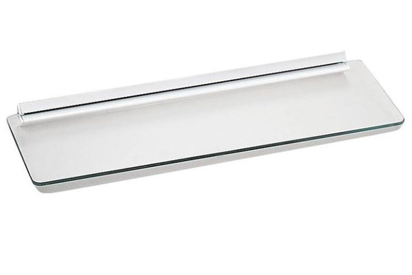 Knape & Vogt 89WH-10824 Glass Shelf Kit, 8" x 24", White