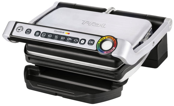 T-Fal GC702D53 OptiGrill Indoor Electric Grill, Stainless Steel
