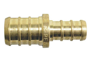 Apollo Valves APXC1238 PEX Coupling Brass Crimp Fittings, 1/2" X 3/8"