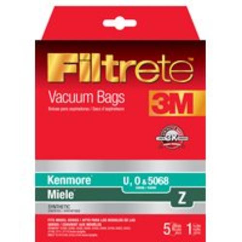 Filtrete 68707A-2 Kenmore/Miele Synthetic Bag, 5 Bags/1 Filter
