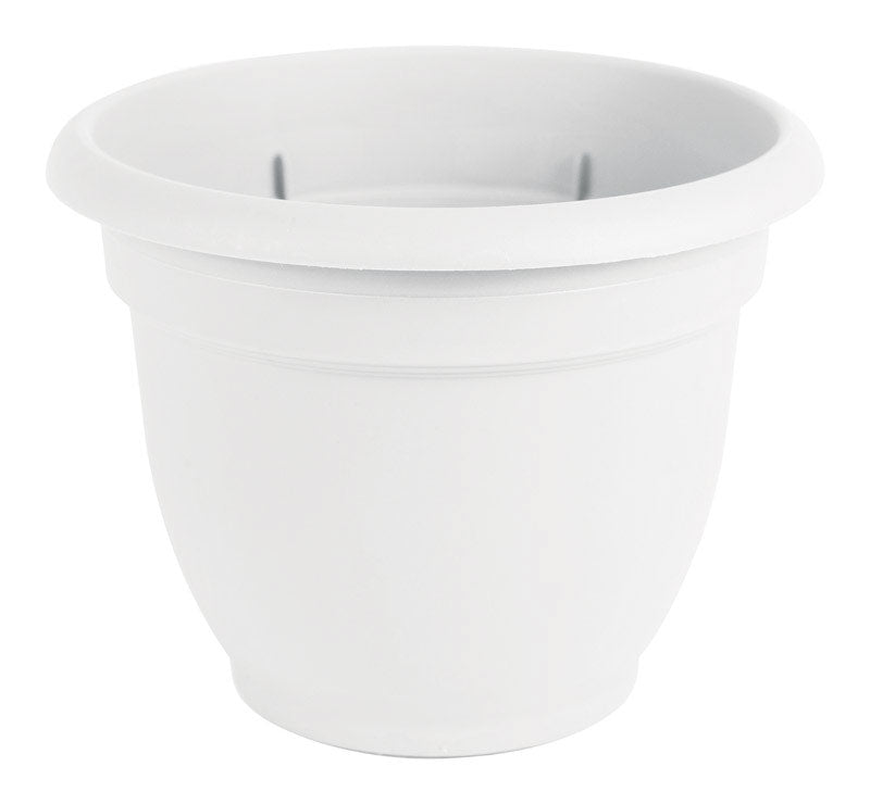 Bloem AP1210 Ariana Flower Pot, Plastic, White Terracotta, 10.1" x 13"