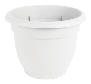 Bloem AP1210 Ariana Flower Pot, Plastic, White Terracotta, 10.1" x 13"