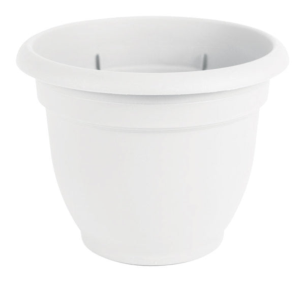 Bloem AP1210 Ariana Flower Pot, Plastic, White Terracotta, 10.1" x 13"