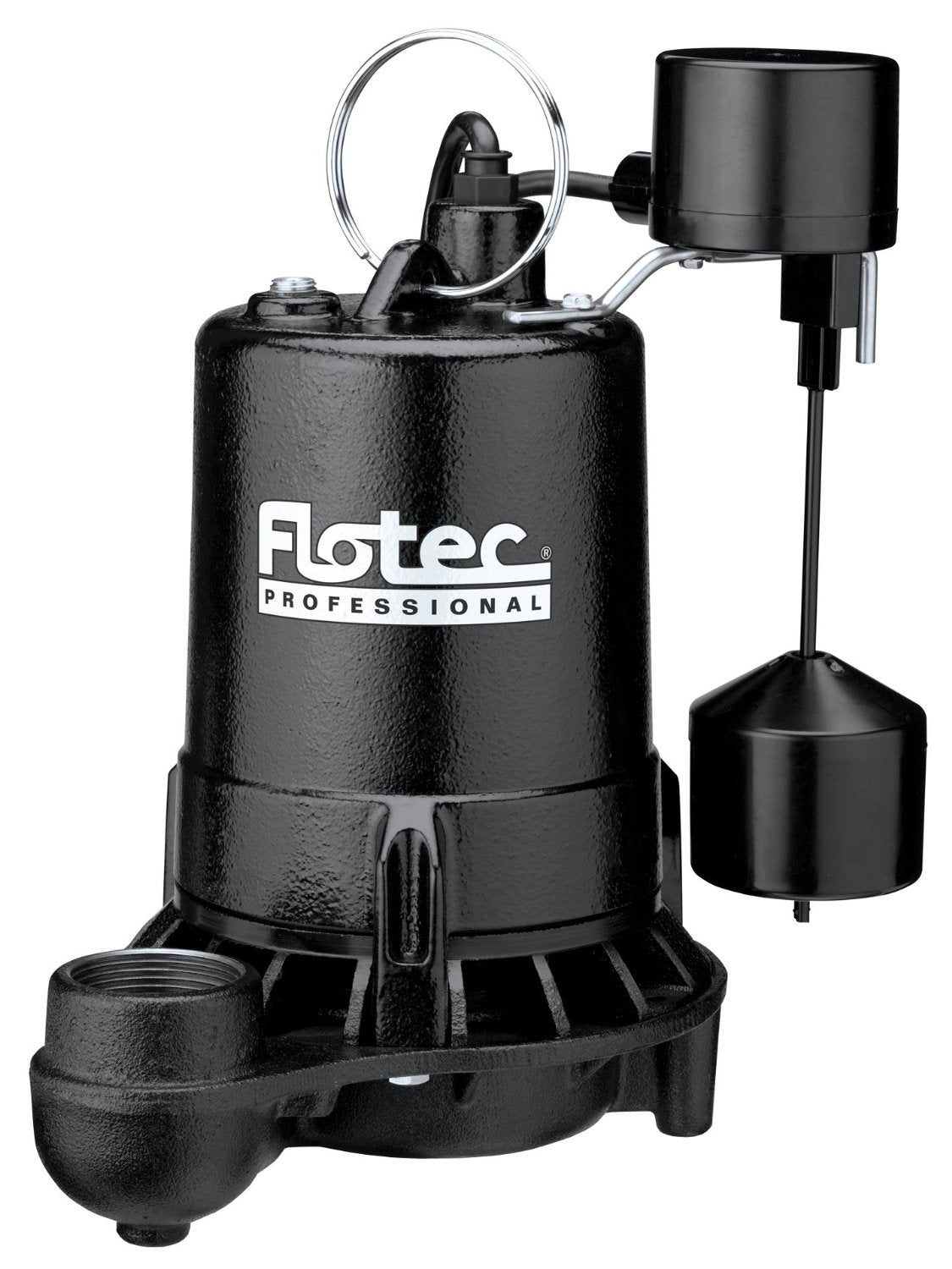 Flotec E75VLT Professional Series Submersible Cast Iron Sump Pump, 3/4 HP